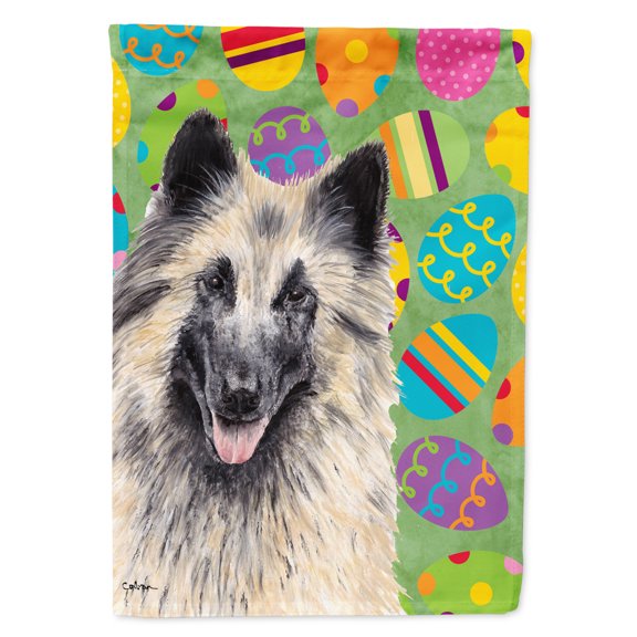 Carolines Treasures SC9472-FLAG-PARENT Belgian Tervuren Easter Eggtravaganza Flag  multicolor