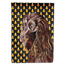 Carolines Treasures SC9532-FLAG-PARENT Boykin Spaniel Halloween Candy Corn Flag  multicolor