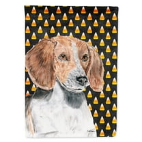 Carolines Treasures SC9537-FLAG-PARENT English Foxhound Halloween Candy Corn Flag  multicolor