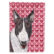 Carolines Treasures SC9561-FLAG-PARENT Bull Terrier Valentines Love Flag multicolor