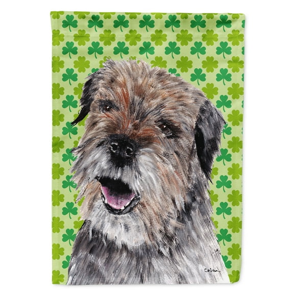 Carolines Treasures SC9571-FLAG-PARENT Border Terrier St Patricks Irish Flag  multicolor