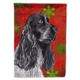 thumbnail image 1 of Carolines Treasures SC9582-FLAG-PARENT Cocker Spaniel Red Snowflake Christmas Flag  multicolor, 1 of 2