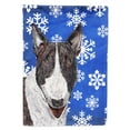 thumbnail image 1 of Carolines Treasures SC9603-FLAG-PARENT Bull Terrier Blue Snowflake Winter Flag  multicolor, 1 of 3