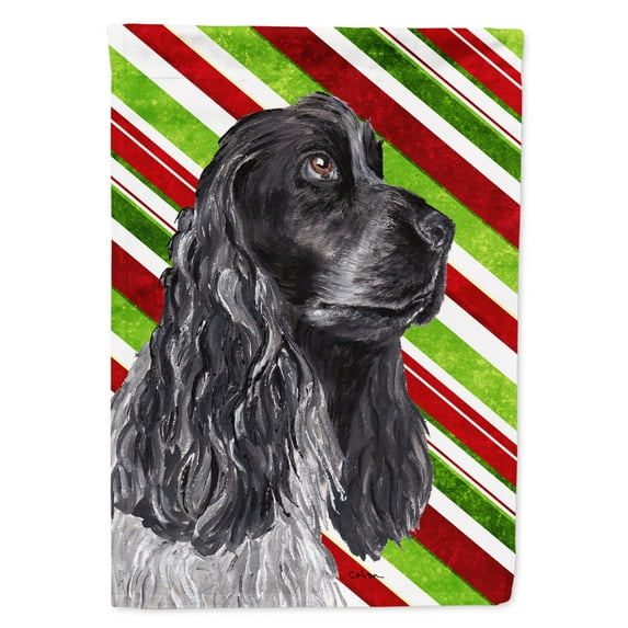 Carolines Treasures SC9610-FLAG-PARENT Cocker Spaniel Candy Cane Christmas Flag multicolor