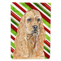 Carolines Treasures SC9612-FLAG-PARENT Cocker Spaniel Candy Cane Christmas Flag  multicolor
