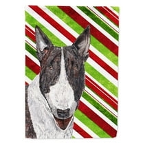 Carolines Treasures SC9617-FLAG-PARENT Bull Terrier Candy Cane Christmas Flag multicolor