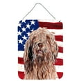 thumbnail image 1 of Carolines Treasures SC9637DS1216 Otterhound with American Flag USA Wall or Door Hanging Prints 12x16 multicolor, 1 of 2