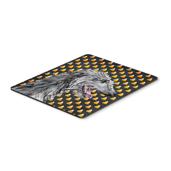 Carolines Treasures SC9669MP "Scottish Deerhound Candy Corn Halloween Mouse Pad Hot Pad or Trivet" Large multicolor