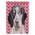 thumbnail image 1 of Carolines Treasures SC9697GF Blue Tick Coonhound Hearts and Love Flag Garden Size Small multicolor, 1 of 2