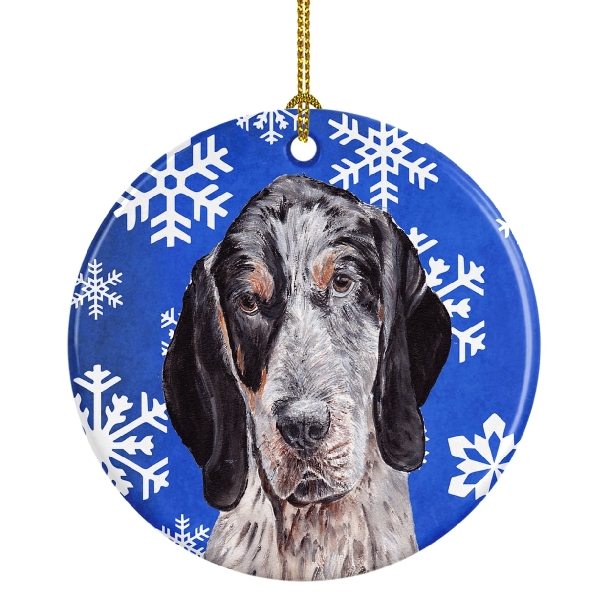 Carolines Treasures SS4558-CO1 Briard Candy Cane Holiday Christmas Ceramic Ornament 3 in