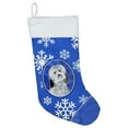 thumbnail image 1 of Havanese Winter Snowflakes Christmas Stocking, 1 of 2