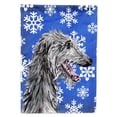 thumbnail image 1 of Carolines Treasures SC9789CHF Scottish Deerhound Winter Snowflakes House Flag House Size multicolor, 1 of 4