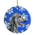 thumbnail image 1 of Carolines Treasures SC9789CO1 Scottish Deerhound Winter Snowflakes Ceramic Ornament 3 in multicolor, 1 of 2