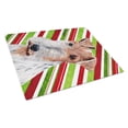 thumbnail image 1 of Carolines Treasures SC9796LCB Wire Fox Terrier Candy Cane Christmas Glass Cutting Board Large, 12H x 16W, multicolor, 1 of 1