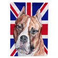 thumbnail image 1 of Carolines Treasures SC9883GF Staffordshire Bull Terrier Staffie with English Union Jack British Flag Garden Flag Garden, 1 of 2