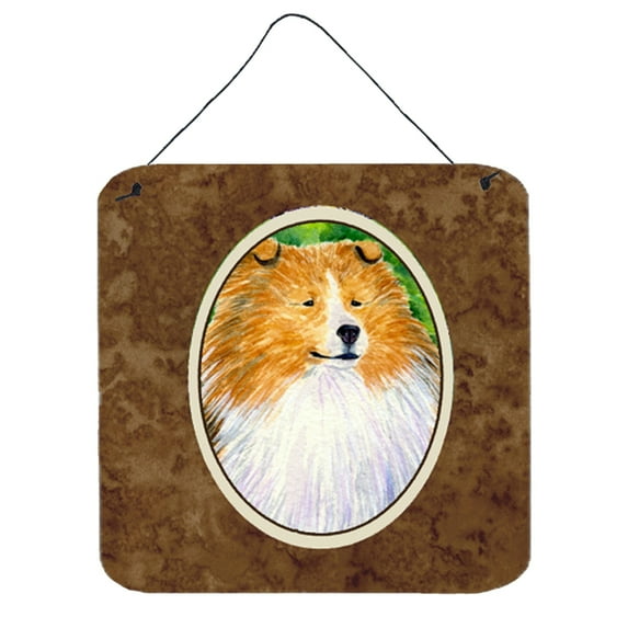 Carolines Treasures SS1003DS66 Collie Aluminum Metal Wall or Door Hanging Prints, 6 x 6", Multicolor