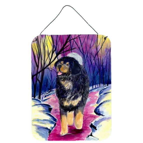 Caroline's Treasures SS1021DS1216 Tibetan Mastiff Wall or Door Hanging Prints, 12x16, multicolor