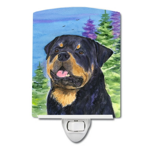 Carolines Treasures SS1026CNL Rottweiler Ceramic Night Light 6x4x3" multicolor