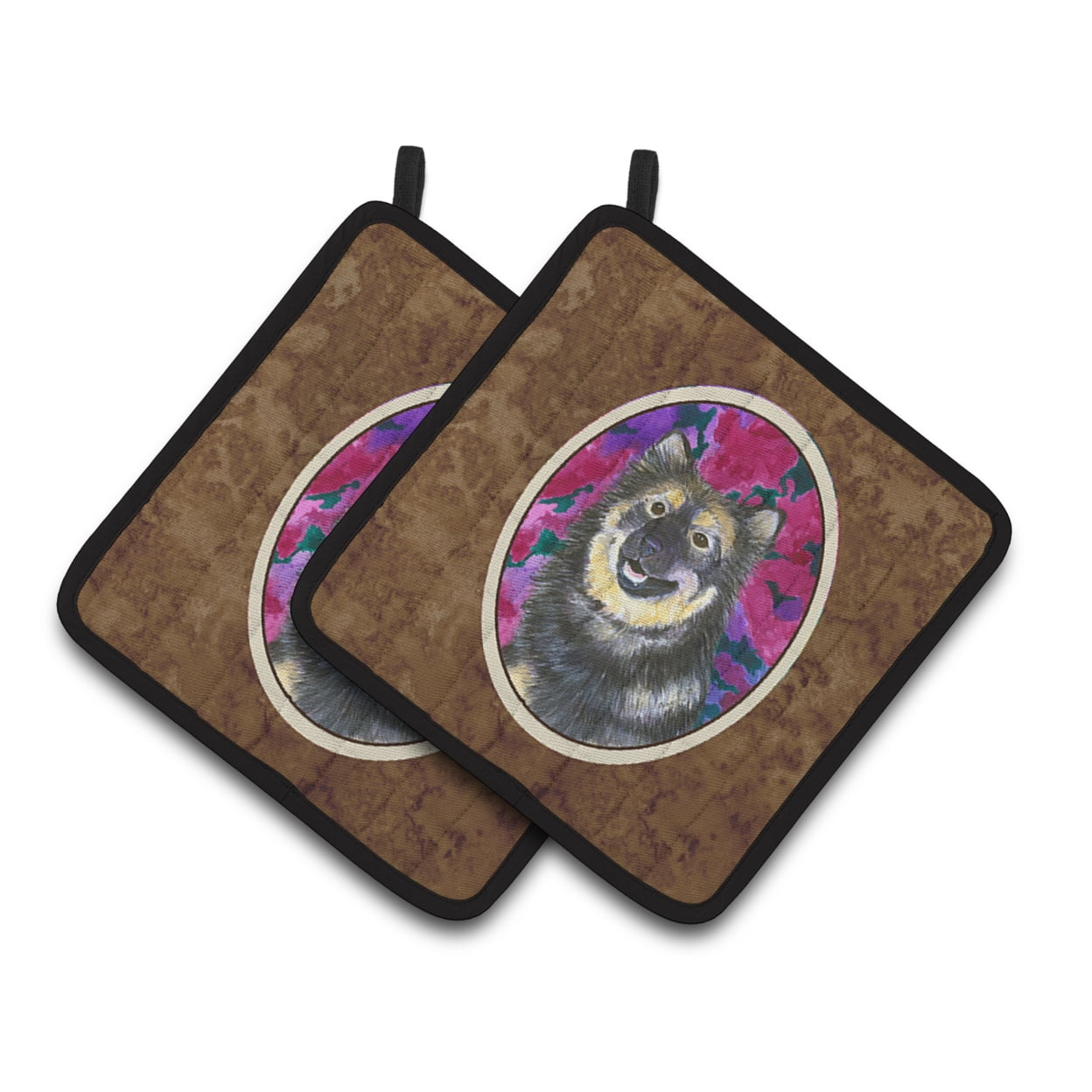 Carolines Treasures SS1063PTHD Finnish Lapphund Pair of Pot Holders, 7.5HX7.5W, multicolor