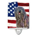 thumbnail image 1 of Carolines Treasures SS4008CNL USA American Flag with Bergamasco Sheepdog Ceramic Night Light 6x4x3" multicolor, 1 of 2