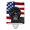 thumbnail image 1 of Carolines Treasures SS4038CNL USA American Flag with Affenpinscher Ceramic Night Light 6x4x3" multicolor, 1 of 2