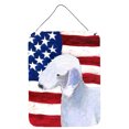 thumbnail image 1 of Carolines Treasures SS4045DS1216 USA American Flag with Bedlington Terrier Wall or Door Hanging Prints 12x16 multicolor, 1 of 2