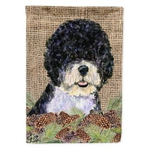 Carolines Treasures SS4081-FLAG-PARENT Portuguese Water Dog Flag  multicolor