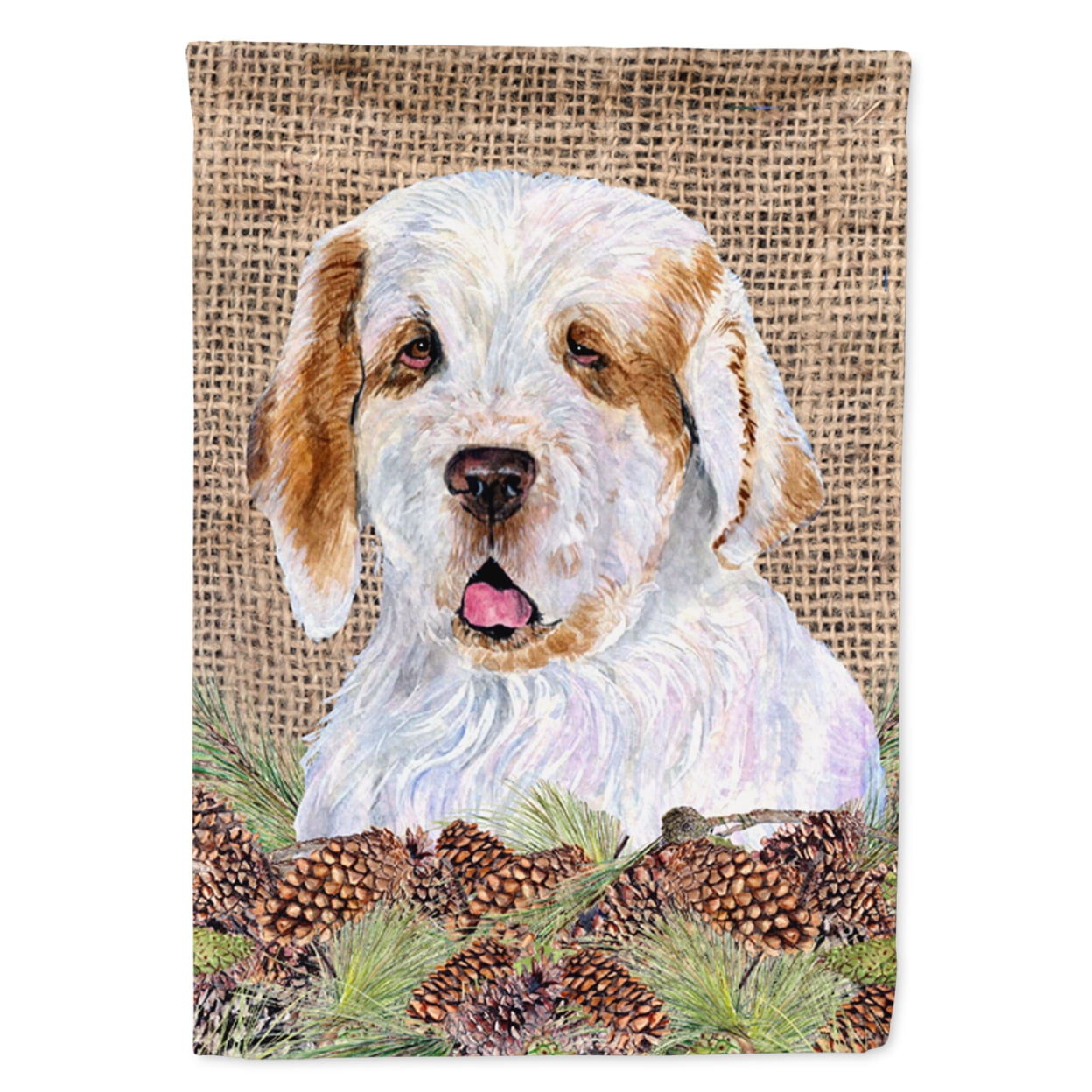 Carolines Treasures SS4089-FLAG-PARENT Clumber Spaniel Flag  multicolor