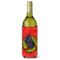 thumbnail image 1 of Carolines Treasures SS4210LITERK Schnauzer Cristmas Wreath Wine Bottle Hugger Wine Bottle multicolor, 1 of 1