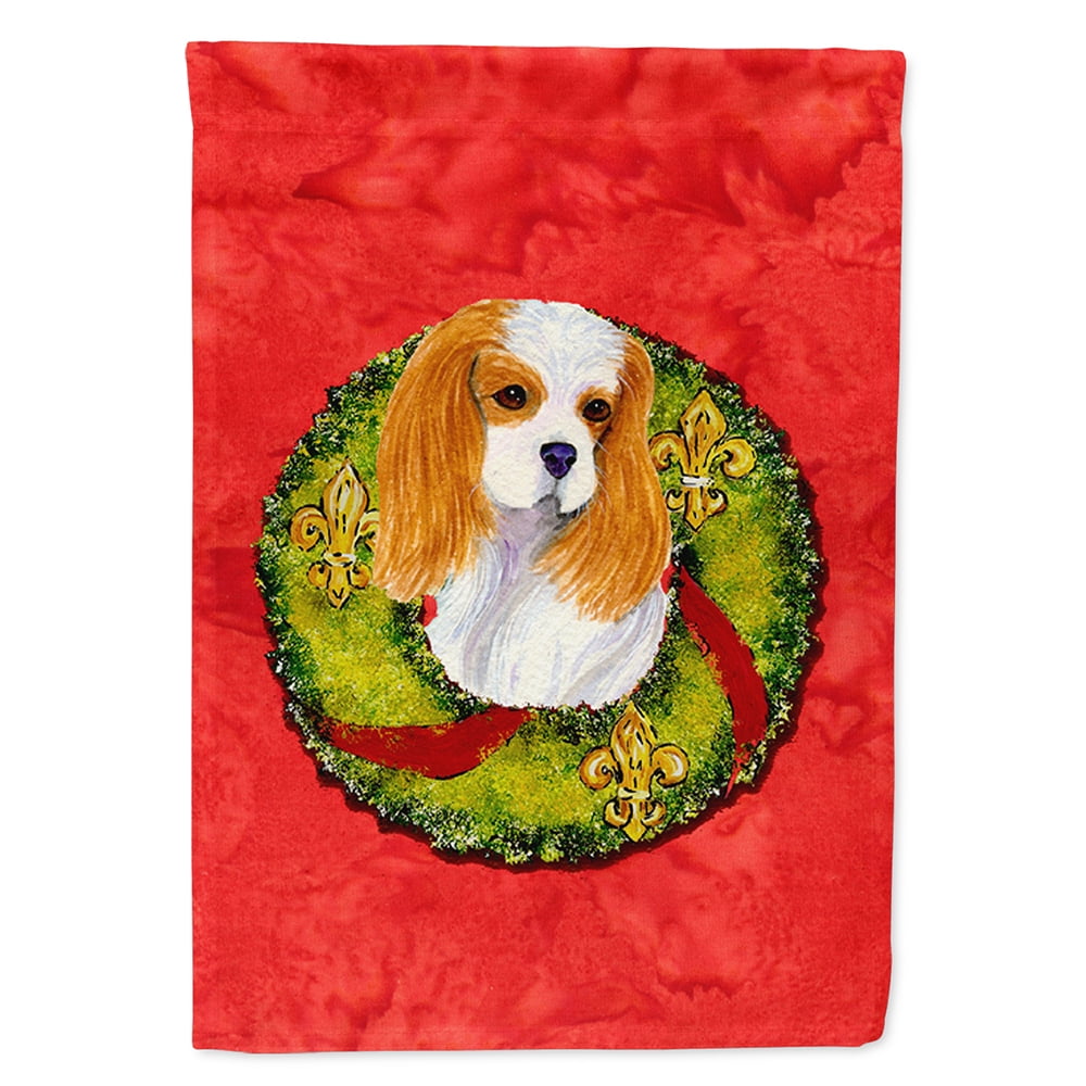 Cavalier Spaniel Flag Canvas House Size