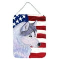 thumbnail image 1 of Carolines Treasures SS4220DS1216 USA American Flag with Siberian Husky Wall or Door Hanging Prints 12x16 multicolor, 1 of 2