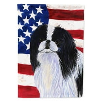 Carolines Treasures SS4223-FLAG-PARENT USA American Flag with Japanese Chin Flag  multicolor