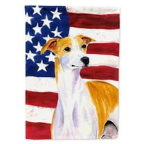 Carolines Treasures SS4246-FLAG-PARENT USA American Flag with Whippet Flag multicolor
