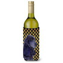 Carolines Treasures SS4264LITERK Cocker Spaniel Candy Corn Halloween Portrait Wine Bottle Hugger Wine Bottle multicolor
