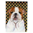 thumbnail image 1 of Carolines Treasures SS4277-FLAG-PARENT Bulldog English Candy Corn Halloween Portrait Flag  multicolor, 1 of 3