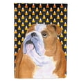 thumbnail image 1 of Carolines Treasures SS4285-FLAG-PARENT Bulldog English Candy Corn Halloween Portrait Flag  multicolor, 1 of 2