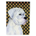 thumbnail image 1 of Carolines Treasures SS4302-FLAG-PARENT Boxer White Candy Corn Halloween Portrait Flag  multicolor, 1 of 3