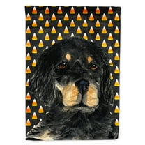 Carolines Treasures SS4308-FLAG-PARENT Gordon Setter Candy Corn Halloween Portrait Flag multicolor