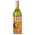 thumbnail image 1 of Carolines Treasures SS4354LITERK Chow Chow Fall Leaves Portrait Wine Bottle Hugger Wine Bottle multicolor, 1 of 1