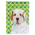 thumbnail image 1 of Carolines Treasures SS4431-FLAG-PARENT Clumber Spaniel St. Patricks Day Shamrock Portrait Flag  multicolor, 1 of 3