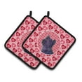 thumbnail image 1 of Carolines Treasures SS4463PTHD Skye Terrier Hearts Love and Valentines Day Portrait Pair of Pot Holders, 7.5HX7.5W,, 1 of 2