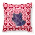 thumbnail image 1 of Carolines Treasures SS4463PW1414 Skye Terrier Hearts Love and Valentines Day Portrait Fabric Decorative Pillow 14Hx14W, 1 of 4