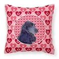 thumbnail image 1 of Carolines Treasures SS4471PW1414 Black Cocker Spaniel Hearts Love Valentines Day Fabric Decorative Pillow 14Hx14W, 1 of 4