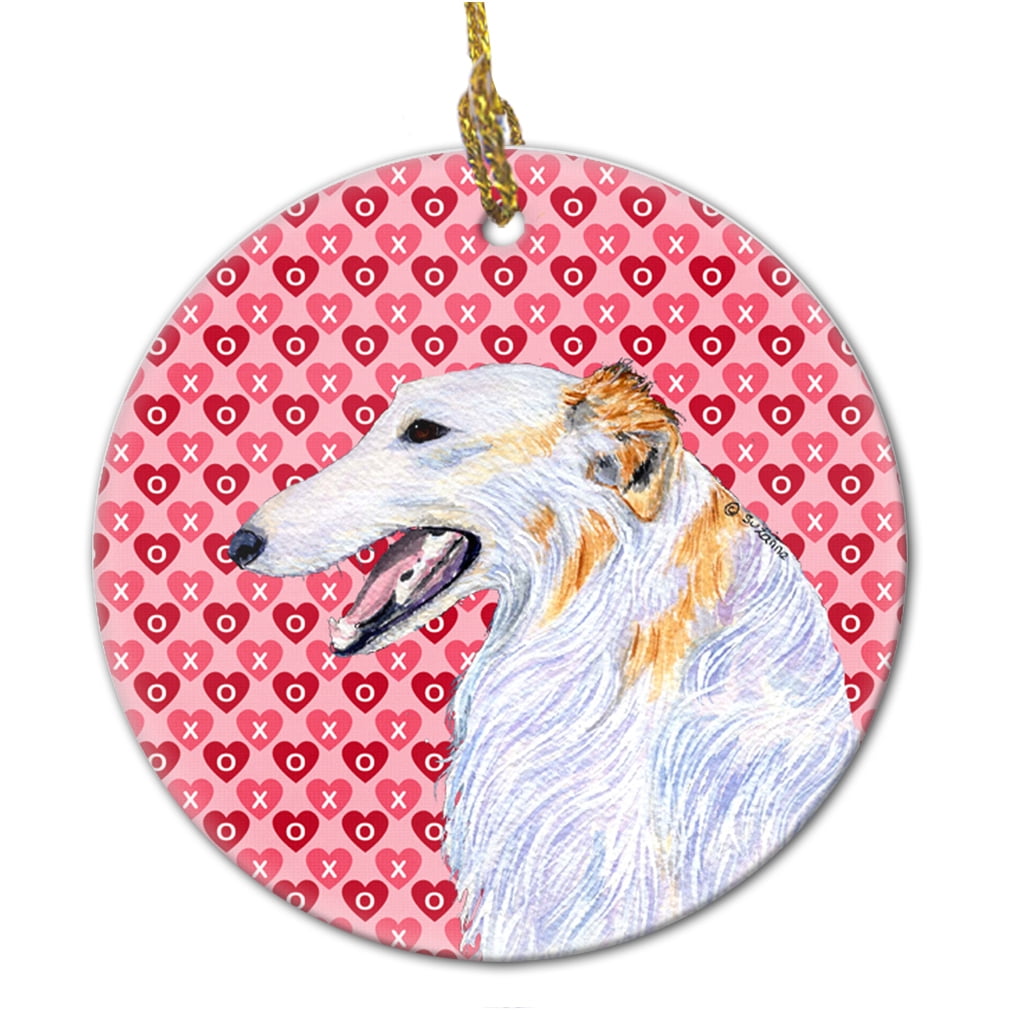 Carolines Treasures SS4475CO1 Borzoi Ceramic Ornament, Multicolor