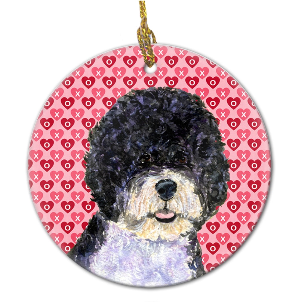 Carolines Treasures SS4490CO1 Portuguese Water Dog  Ceramic Ornament 3 in multicolor