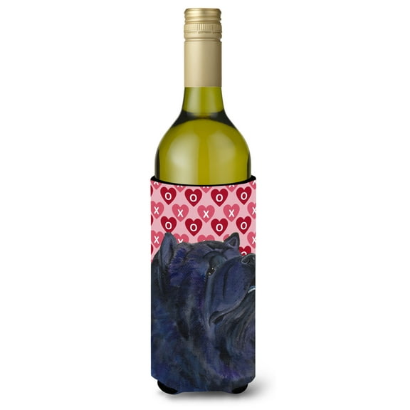 Carolines Treasures SS4501LITERK Chow Chow Hearts Love and Valentines Day Portrait Wine Bottle Hugger Wine Bottle