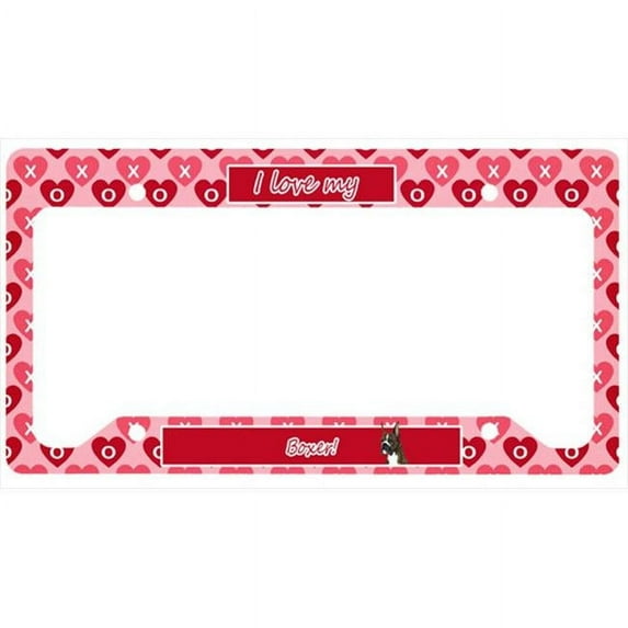 Carolines Treasures SS4508LPF Boxer License Plate Frame