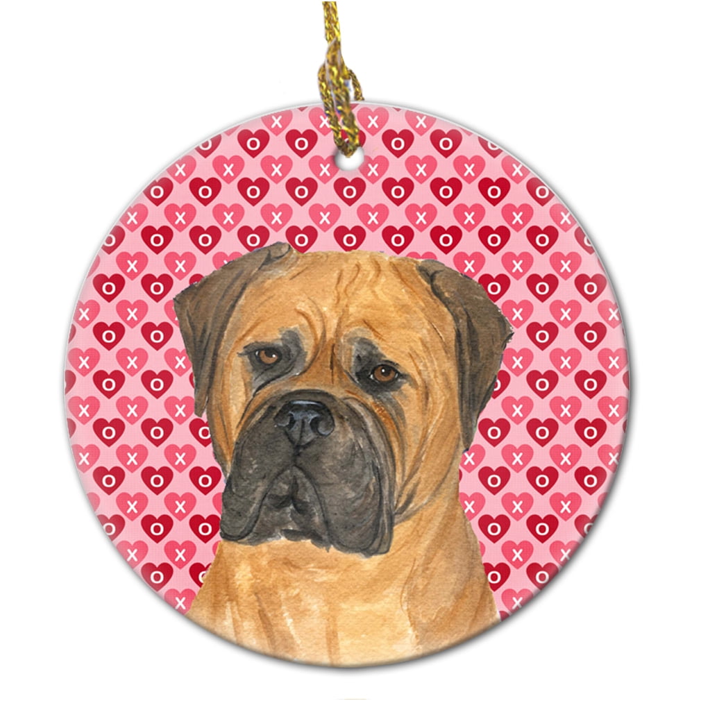 Carolines Treasures SS4517CO1 Bullmastiff Ceramic Ornament 3 in multicolor