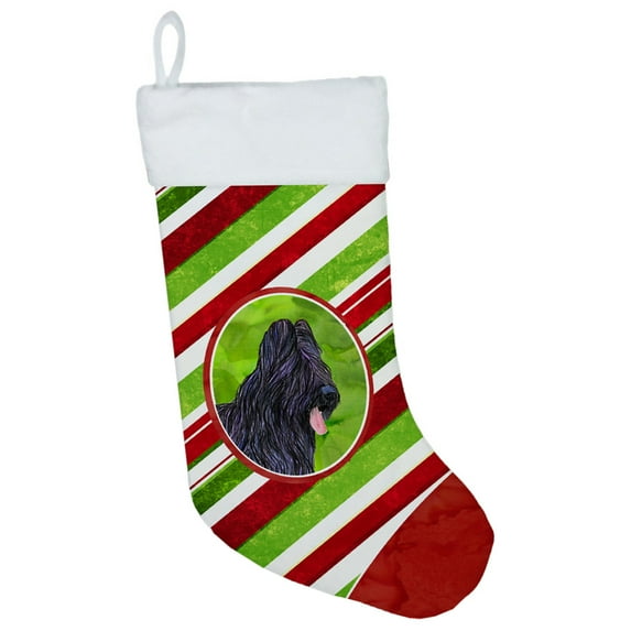 Carolines Treasures SS4558-CS Briard Winter Snowflakes Christmas Stocking SS4558 Large multicolor