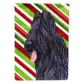 thumbnail image 1 of Briard Candy Cane Holiday Christmas Flag Canvas House Size, 1 of 2